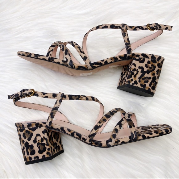 New J. Crew Odette Sandals in Leopard Suede - Picture 7 of 13